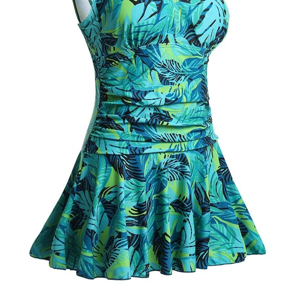 One Piece Swim Dress Suit - Picture 4 of 4